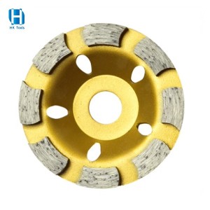 105mm Welded Diamond Segmented Turbo Grinding Cup Wheel for Concrete and Other Construction Material