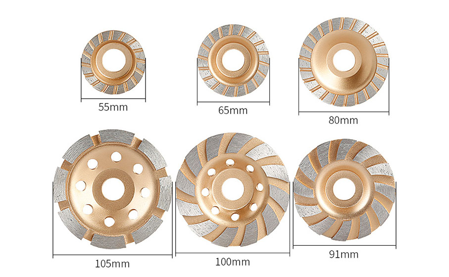grinding wheel sizes