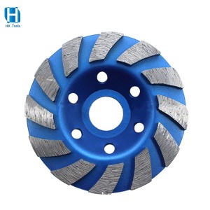 4Inch Single Row Diamond Cup Grinding Wheel for Granite and Cured Concrete