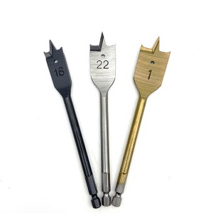 Tri-Point Paddle Flat Wood Spade Drill Bit for Wood Clean and Fast Drilling