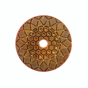 4 Inch Diamond Hybrid Pads Resin Flexible Grinding Polishing Pad For Floor Polisher