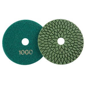 100mm Diamond Polishing Pads Wet For Stone Marble Granite Flooring Renovation