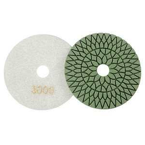 100mm Diamond Polishing Pads Wet For Stone Marble Granite Flooring Renovation