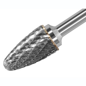 Curved Round Head Rotary Burr Cutter Tungsten Carbide Burr Bit For Metal Grinding