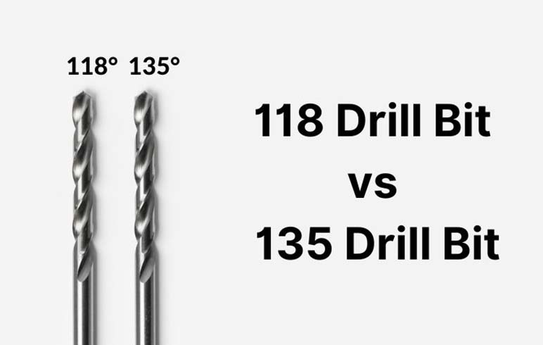 118° vs 135° Drill Bit Point Angles Explained