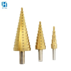 Triangle Shank Straight Flute Step Drill Bits 4-12 4-20 4-32mm For Metal Drilling