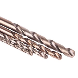 M35 5% Cobalt Containing HSS Straight Shank Drill Bit  For Stainless Steel