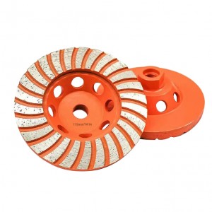M14 Thread Diamond Grinding Disc Cup Wheel For Polished Ground Granite Stone