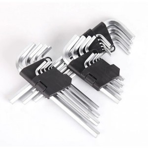 9PCS Hex Key Allen Wrench Set L Shape Metric Maintenance Hand Tool Kit For Furniture DIY BIKE