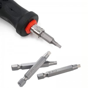 50mm Magnetic Robertson Screwdriver Bit S2 Steel Hex Shank Square Drive Bits SQ1 SQ2 SQ3