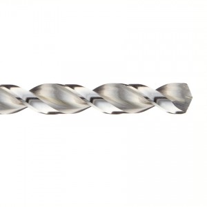 OEM Customized HSS Straight Shank Drill Bit With Parabolic Flute DIN338 Jobber Length For Metal