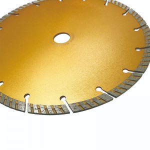 105-350mm Cold Pressed Sintered Diamond Saw Blade Swirly Turbo For Concrete Marble