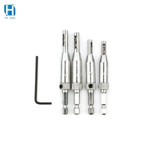 Door And Window Hinge Drill Bit Positioning Hole Opener Hexagonal Handle Positioning And Hole Drilling Integrated Drill