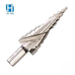 Broca escalonada de flauta espiral de tamaño estándar DIN338 para perforación multipropósito
