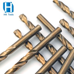Punte elicoidali HSS M42 (Co8%) della migliore qualità per la foratura di metalli in acciaio inossidabile