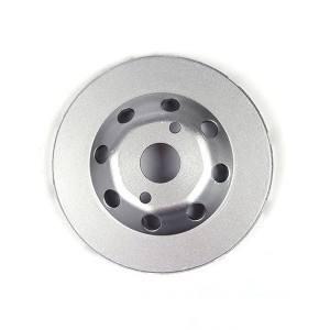 125mm Diamond Cup Wheel Double Row With Location Hole For Concrete And Stone Grinding