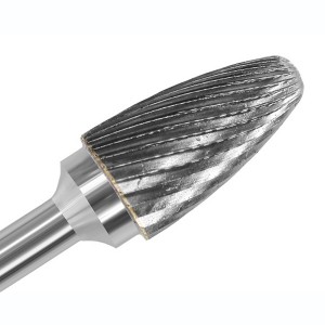 Curved Round Head Rotary Burr Cutter Tungsten Carbide Burr Bit For Metal Grinding