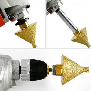 Hot Sale Vacuum Brazed Diamond Beveling Chamfer Bits 38/50mm For Tile Ceramic Holes Trimming