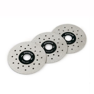 100mm Porous Widened Brazed Diamond Cutting Blade Specially For Rock Slabs Ceramic Marble Cutting And Grinding