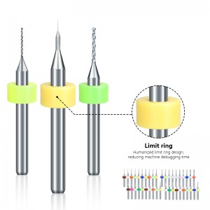 Tungsten Carbide PCB Mini Drill Bit Set 1.1-2.0mm For Print Circuit Board CNC Drill Bits Machine