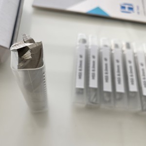 DIN844 Straight Shank HSS End Mill With 4 Flutes