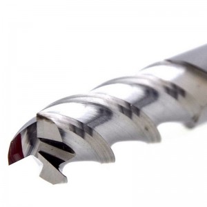 HRC55 hardmetalen 3-tands frees met lange lengte voor aluminium