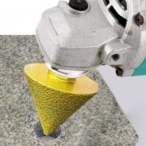 M10 Thread Vacuum Brazed Diamond Beveling Chamfer Bits Cone Milling Bits For Tile Ceramic Marble Holes Trimming