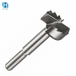 HK Round Shank 35mm Wood Boring Brocas Forstner Drill Bits with Saw Teeth for Woodworking
