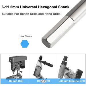 460mm Extra Long Auger Drill Bits Hex Shank For Woodworking