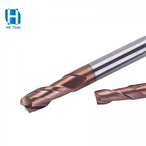 高品質 55 HRC 2 枚刃エンドミル HRC55 以下の鋼の切断用
