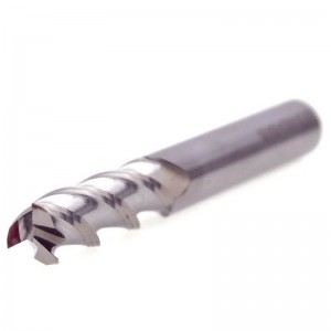 Fresas de topo de comprimento longo HRC55 Carbide 3 flauta para alumínio