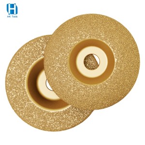 100/125/150/180mm Vacuum Brazed Diamond Cup Cutting Grinding Wheel Disc For Cast Iron Stone