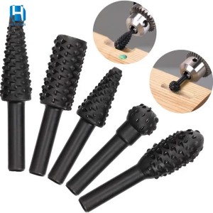 5/10pcs Wood Carving Rasp Rotary Burr Set For DIY Polishing Grinding Engraving Woodworking Tools