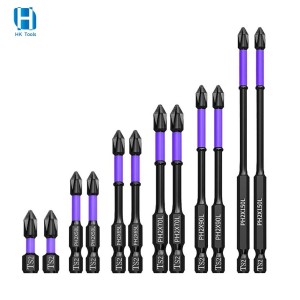 Non-slip PH2 Magnetic Batch Head High Hardness Alloy Steel Impact Driver Cross Screwdriver Bit