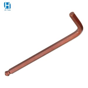 1.5-10mm Reddish Brown Rust Prevention L Type Ball Head Hex Key Wrench