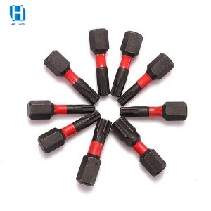 Factory Price S2 Impact Torsion Screwdriver Bit 25mm Torx T10-T40