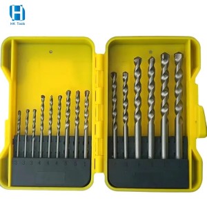 15pcs Carbide Tip Multi-Purpose Masonry Drill Bits Set for Concrete Stone