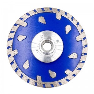 Sintered Turbo Rim Diamond Saw Blade With M14 Flange For General Purpose Cutting