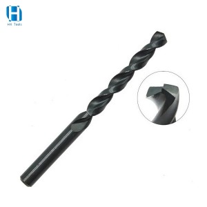 HSS4241 Straight Shank Twist Drill Bit Roll-forged Black For Metal Drilling