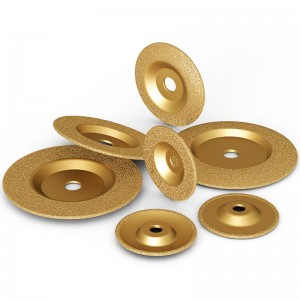 100/125/150/180mm Vacuum Brazed Diamond Cup Cutting Grinding Wheel Disc For Cast Iron Stone