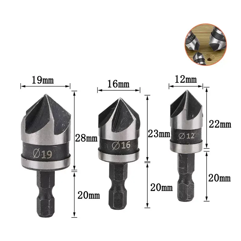 5FLUTE COUNTERSINK DRILL BIT