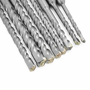 SDS PLUS Hammer Drill Bits 8PCS For Concrete Wall Penetration Alloy