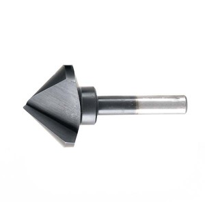 90 Degree AlTiN Coated Chamfer Countersink Drill Bit 3 Flutes For Deburring Reaming Chamfering
