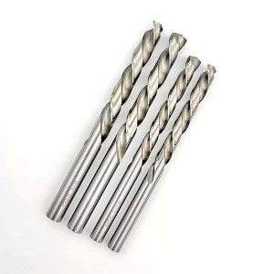 High Speed Steel Left Hand Straight Shank Twist Drill Bit For Metal Drilling