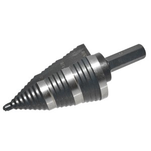 HSS6542/M2 Step Drill Bit With 3/8″ Hexagonal Shank  3/16″ to 1-3/8″ For Metal