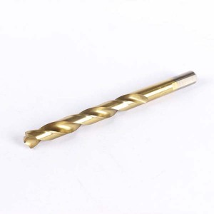 6542 HSS Pilot Point Twist Drill Bit Titanium Coated Fully Groud For Metal Alloy Drilling