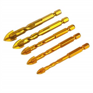 6mm 8mm 10mm 12mm Cross Head Ceramic Drill Bit Set Glass Drill Bit Tiles Drill Bit For Glass