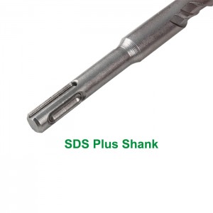 9PC SDS Plus Shank Hammer Drill Bit Set 160mm Cross Tips For Concrete