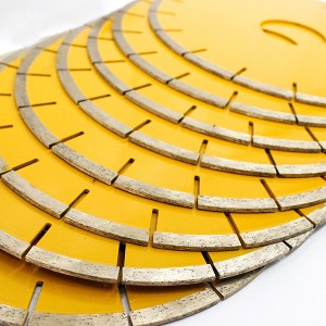 Hot Pressed Sintered Segmented Diamond Saw Blade 350mm For Marble