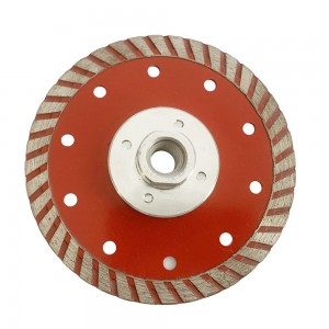 Factory Direct 125mm Turbo Sintered Diamond Granite Circular Cutting Saw Blade With Flange